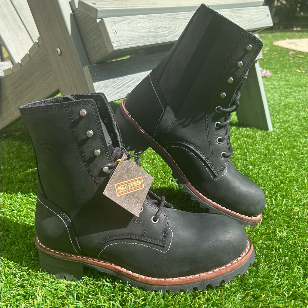 Harley-Davidson Black Leather Men's Boots